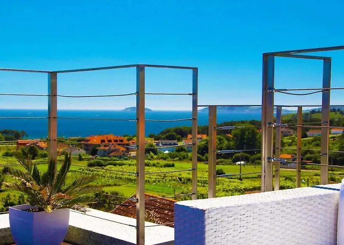 Lujosa Vistas Al Mar Y Piscina Climatiza 빌라 산신소